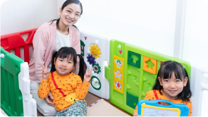 ママといっしょだから怖くない！親子で入れるファミリールーム